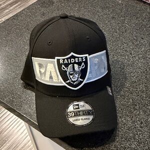 New Era Black and Gray Raiders Cap